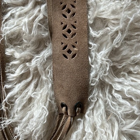 Suede Hippie Belt with Grommets - Picture 2 of 5